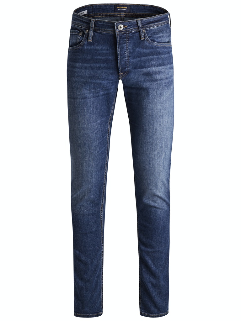 JJIGLENN Slim Fit Jeans - Blue Denim