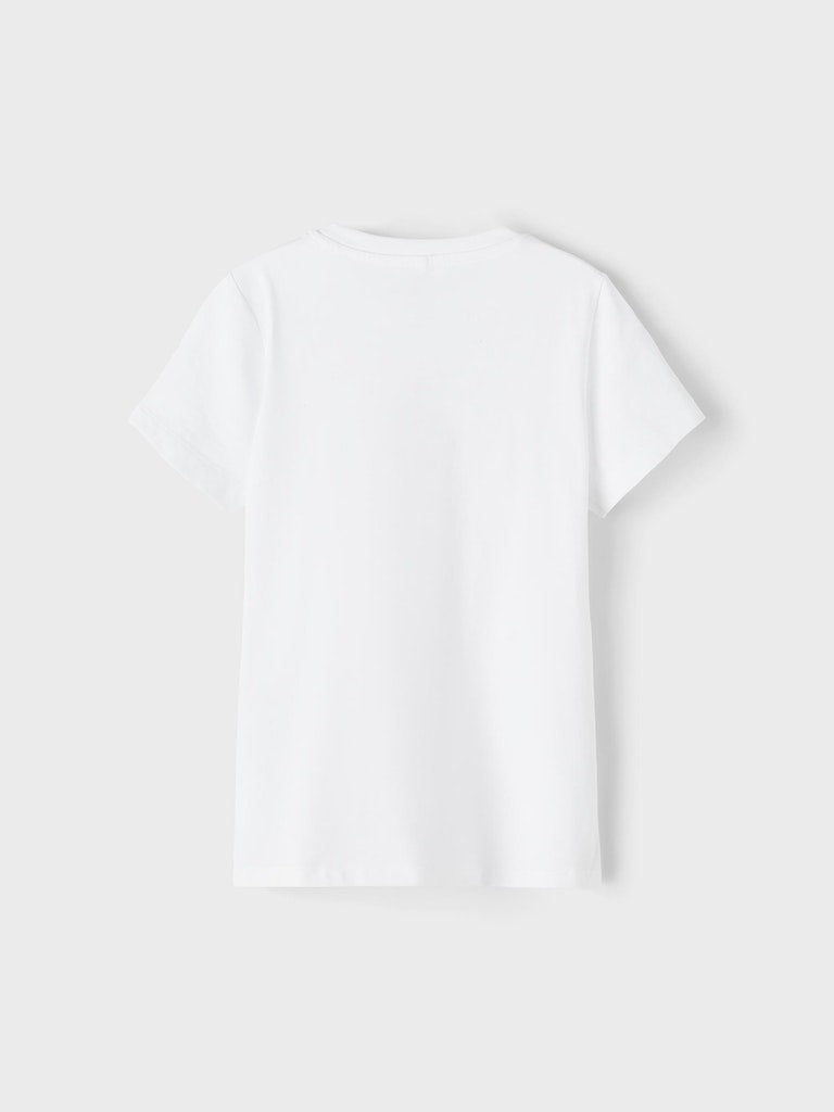 NKFFISILK T-Shirt - Bright White
