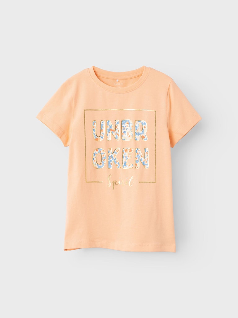 NKFFISILK T-Shirt - Peach Nectar