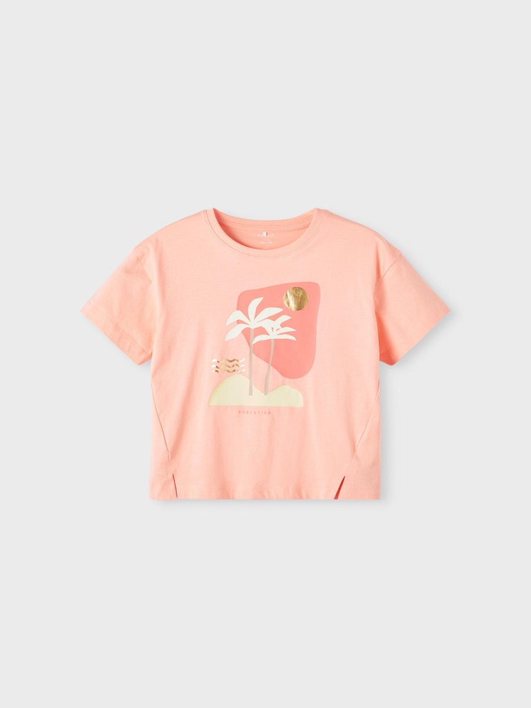 NKFFLICKA T-Shirt - Peach Nectar